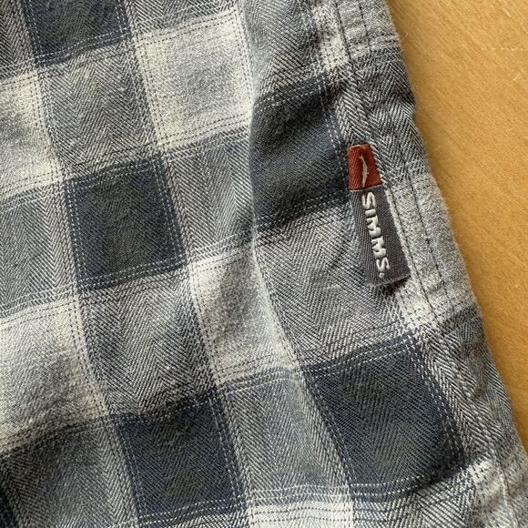 MENS SIMMS GUIDE SERIES FISHING SHIRT MIDWEIGHT LONG SLEEVE CHECKED TECHNICAL M - Picture 9 of 12